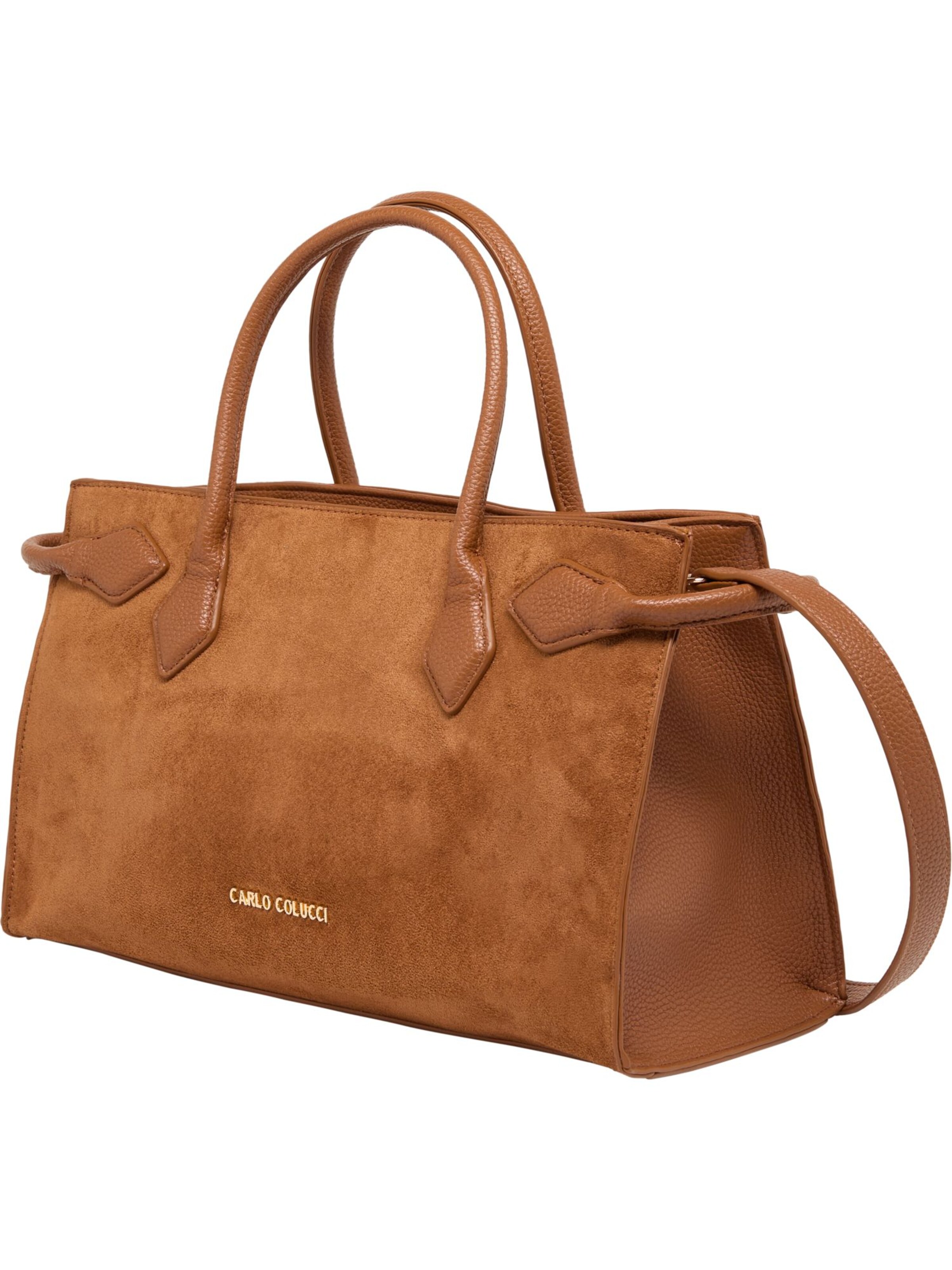 Carlo Colucci Schultertasche ' Fesler ' in Bronze
