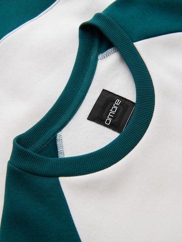 Sweat-shirt Ombre en vert