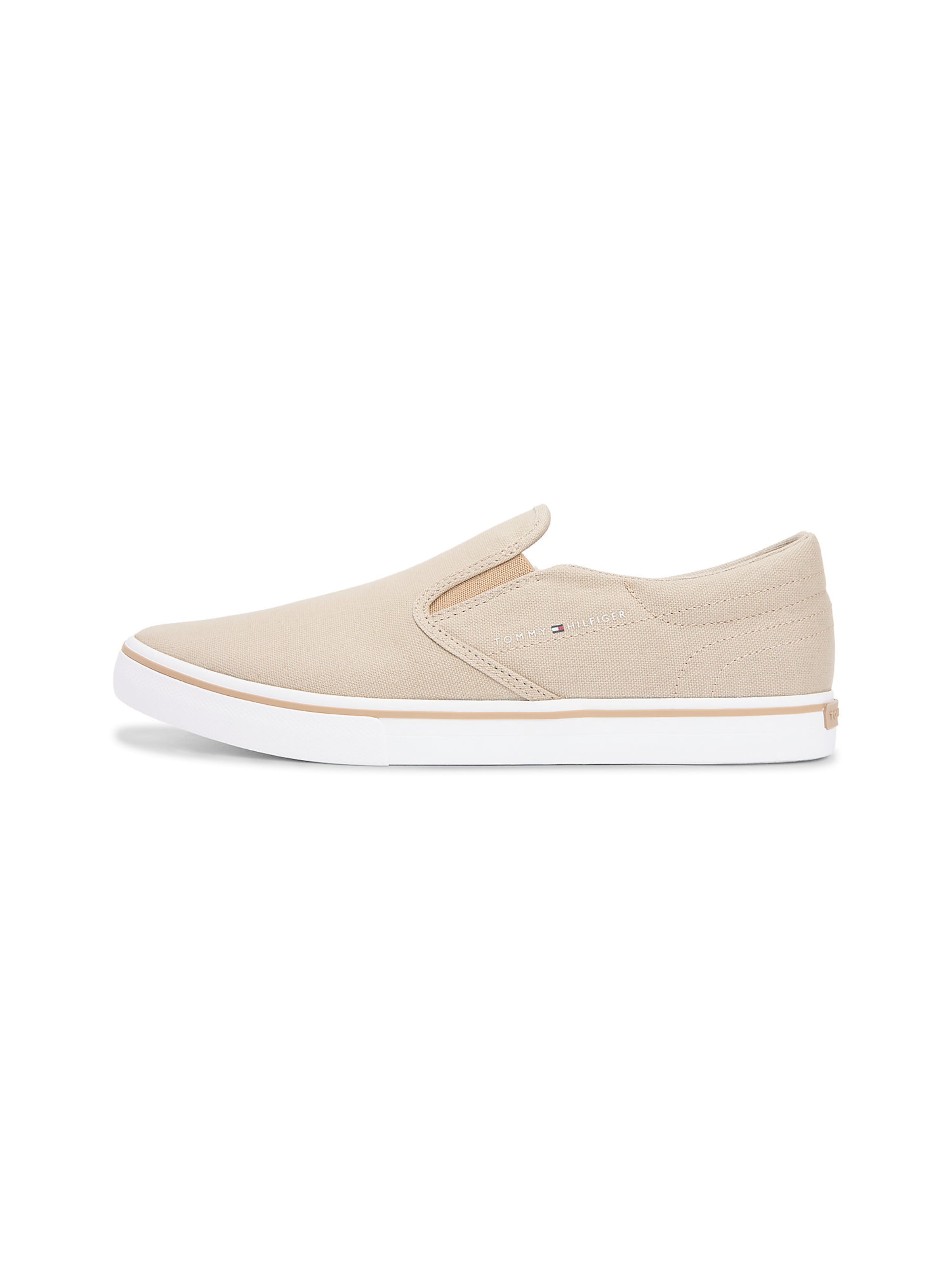 TOMMY HILFIGER Slip-ons in Beige: voorkant
