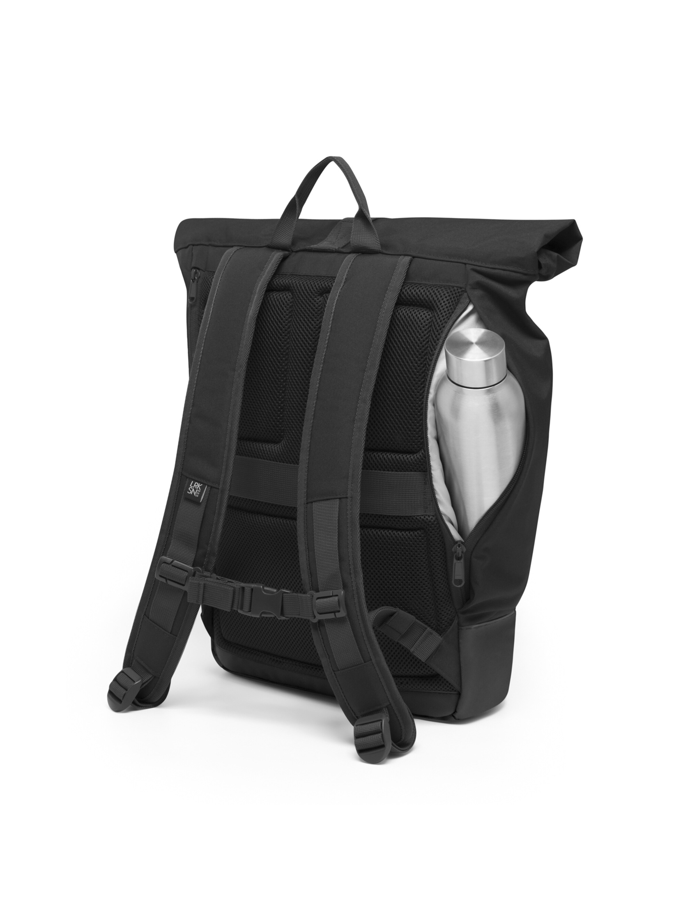 LARKSON Rucksack 'Janne' in Schwarz: Rückseite