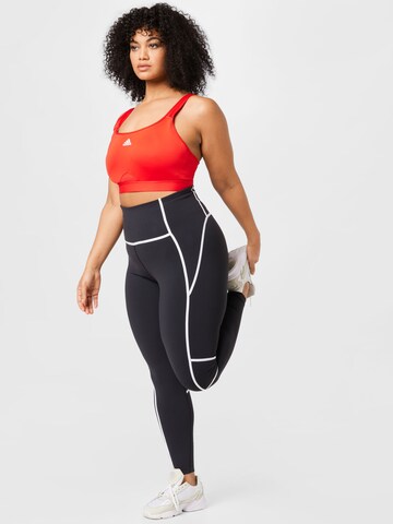 Reebok Skinny Sportbroek in Zwart