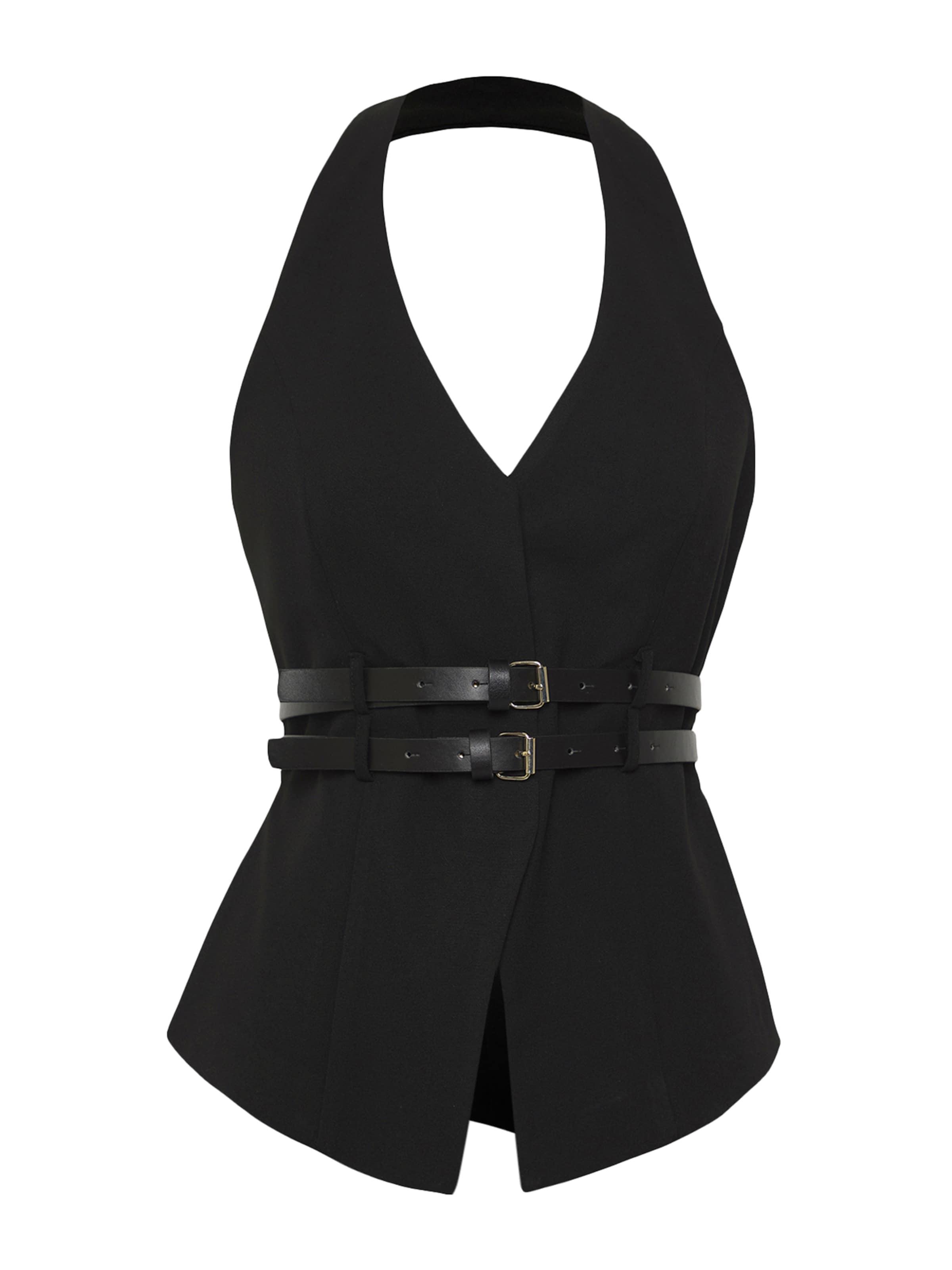 Trendyol Τοπ σε μαύρο: μπροστά