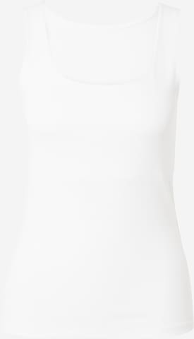 PIECES Top 'NEJA' in White: front