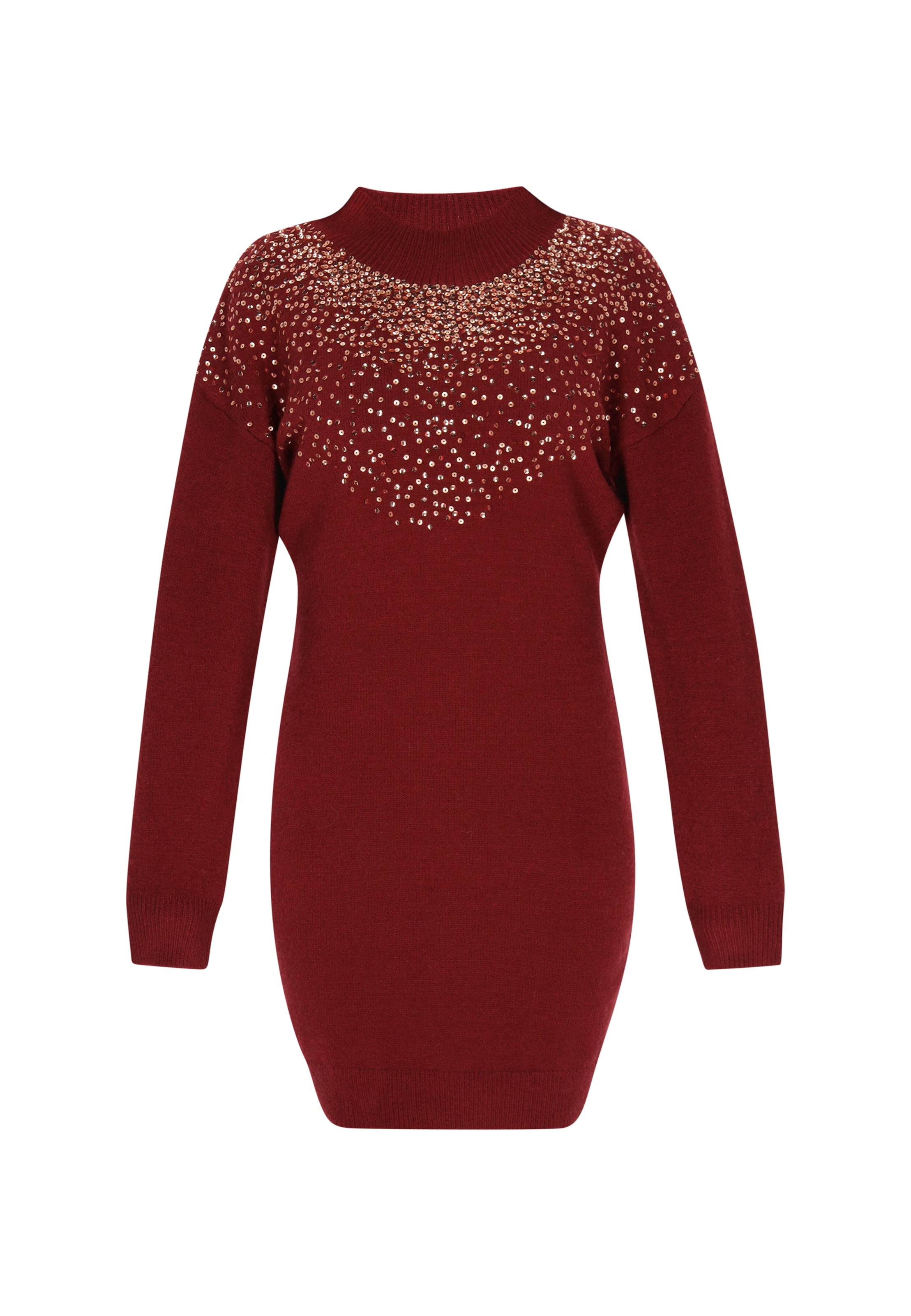 faina Strickkleid in Rot: Vorderseite