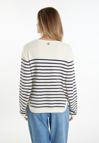 Pull-over DreiMaster Maritim en blanc