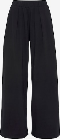 OTTO products Wide Leg Bundfaltenhose in Schwarz: predná strana