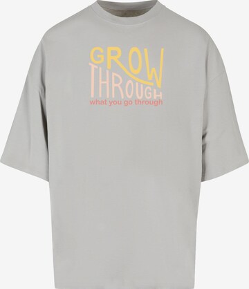 Merchcode Shirt 'Spring - Grow Through 2' in Grijs: voorkant