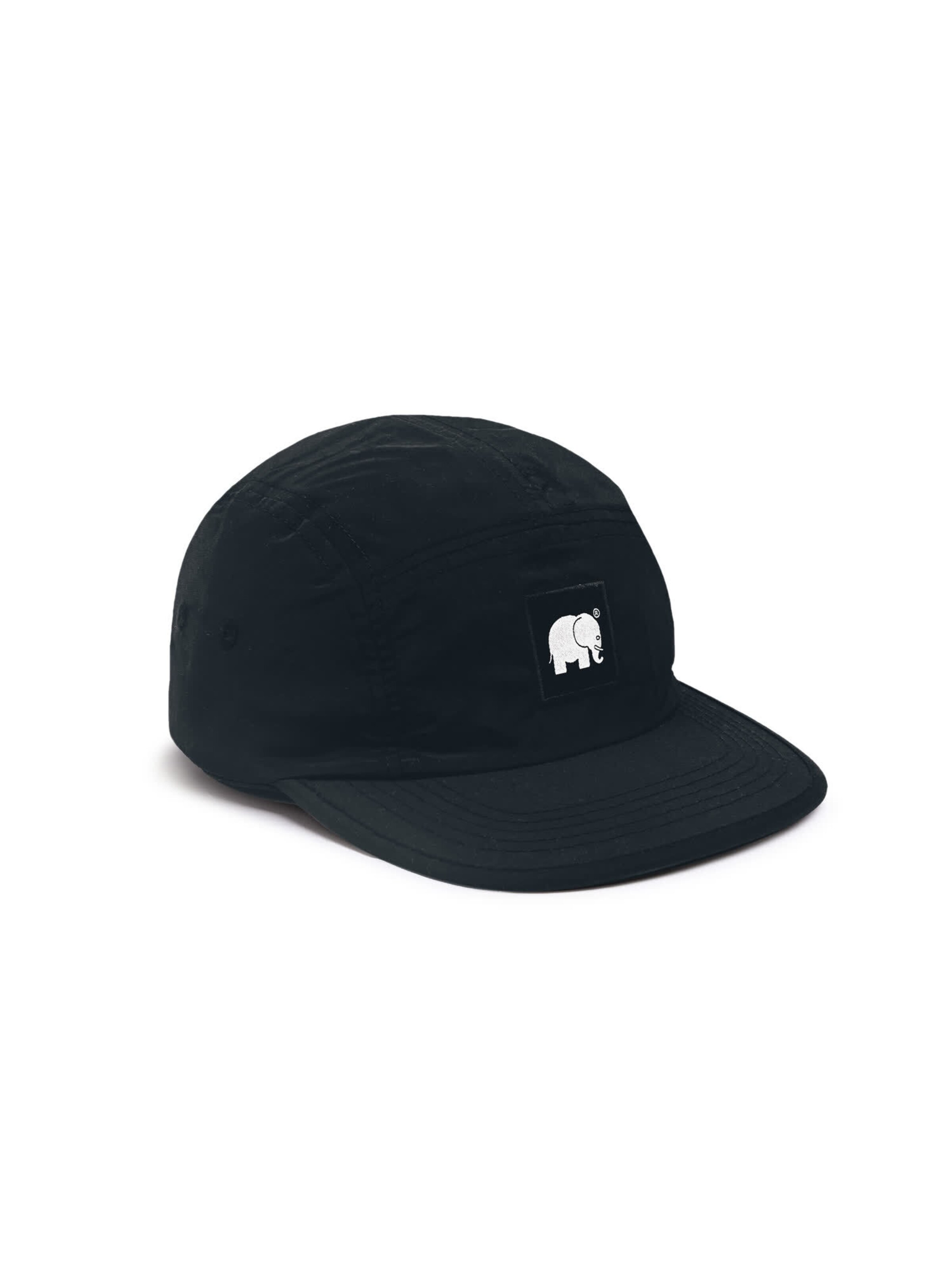 Trendsplant Cap 'Five Panel' in Black: front