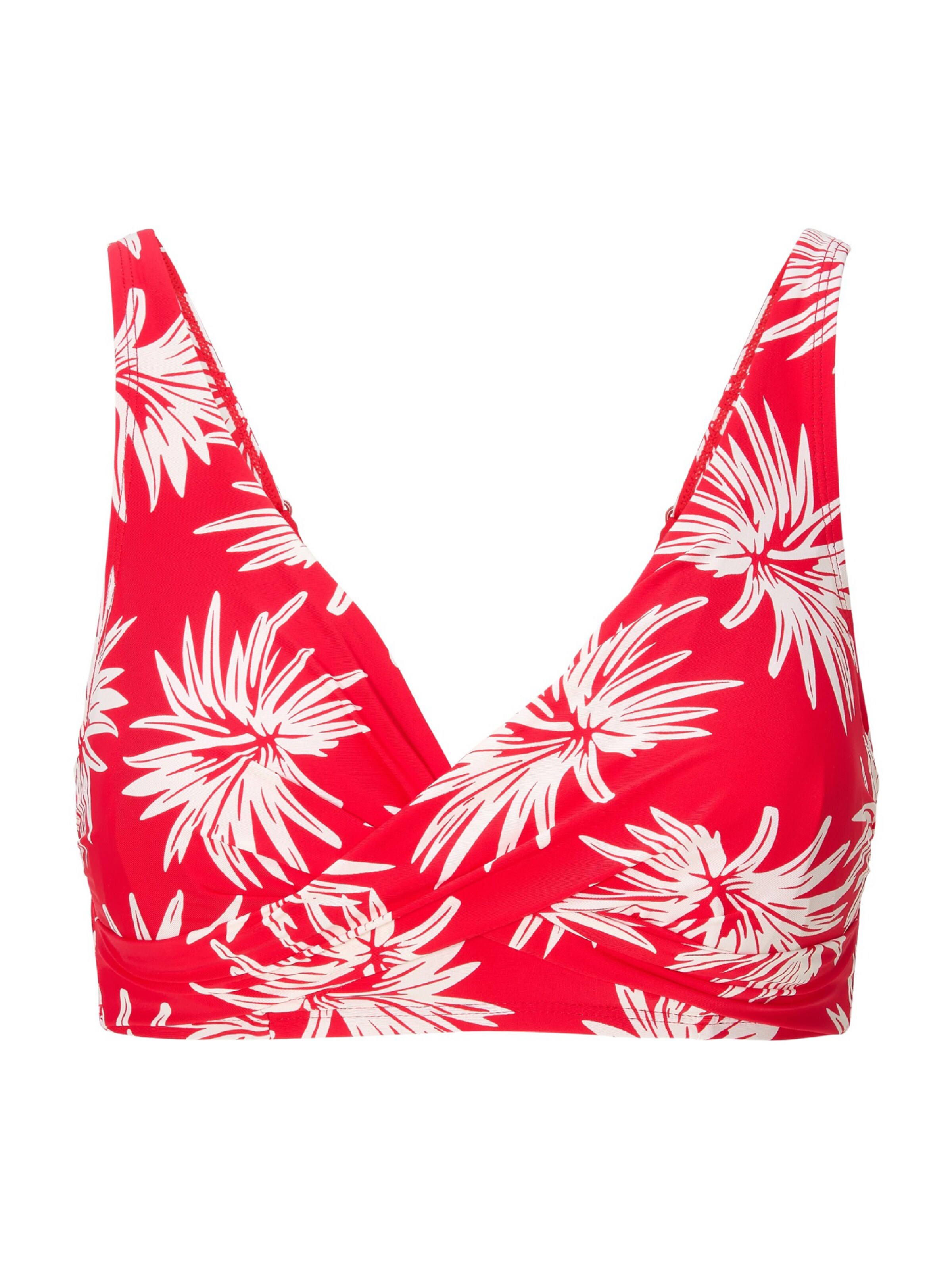 LingaDore Bikinitop in feuerrot / weiß, Produktansicht