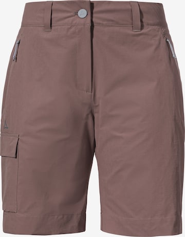 Schöffel Outdoor trousers ' Shorts Kitzstein L ' in Purple: front