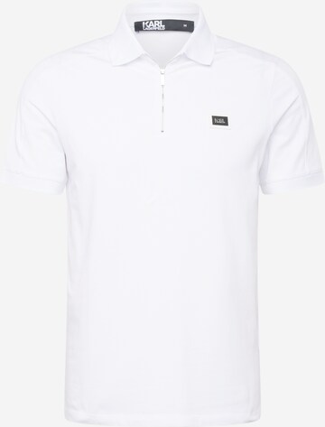 Karl Lagerfeld Poloshirt in Weiß: predná strana