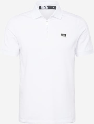 Karl Lagerfeld Poloshirt in Weiß: predná strana