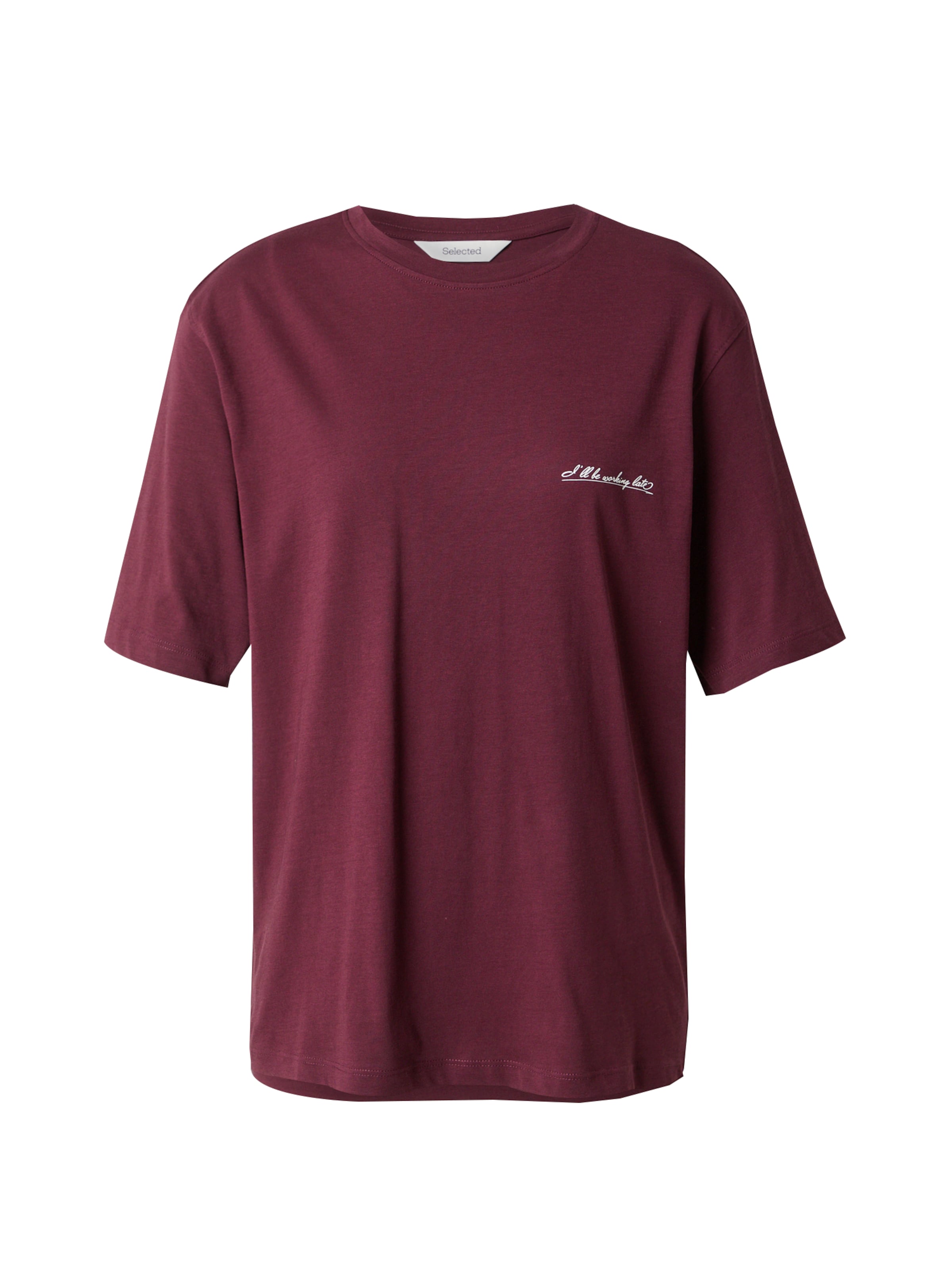 SELECTED Тениска 'SLFVILJA' в лилав: отпред