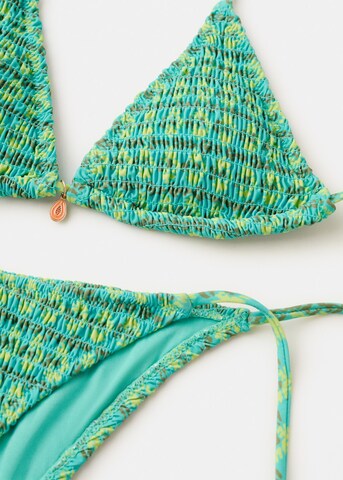 MANGO TEEN Triangle Bikini in Green
