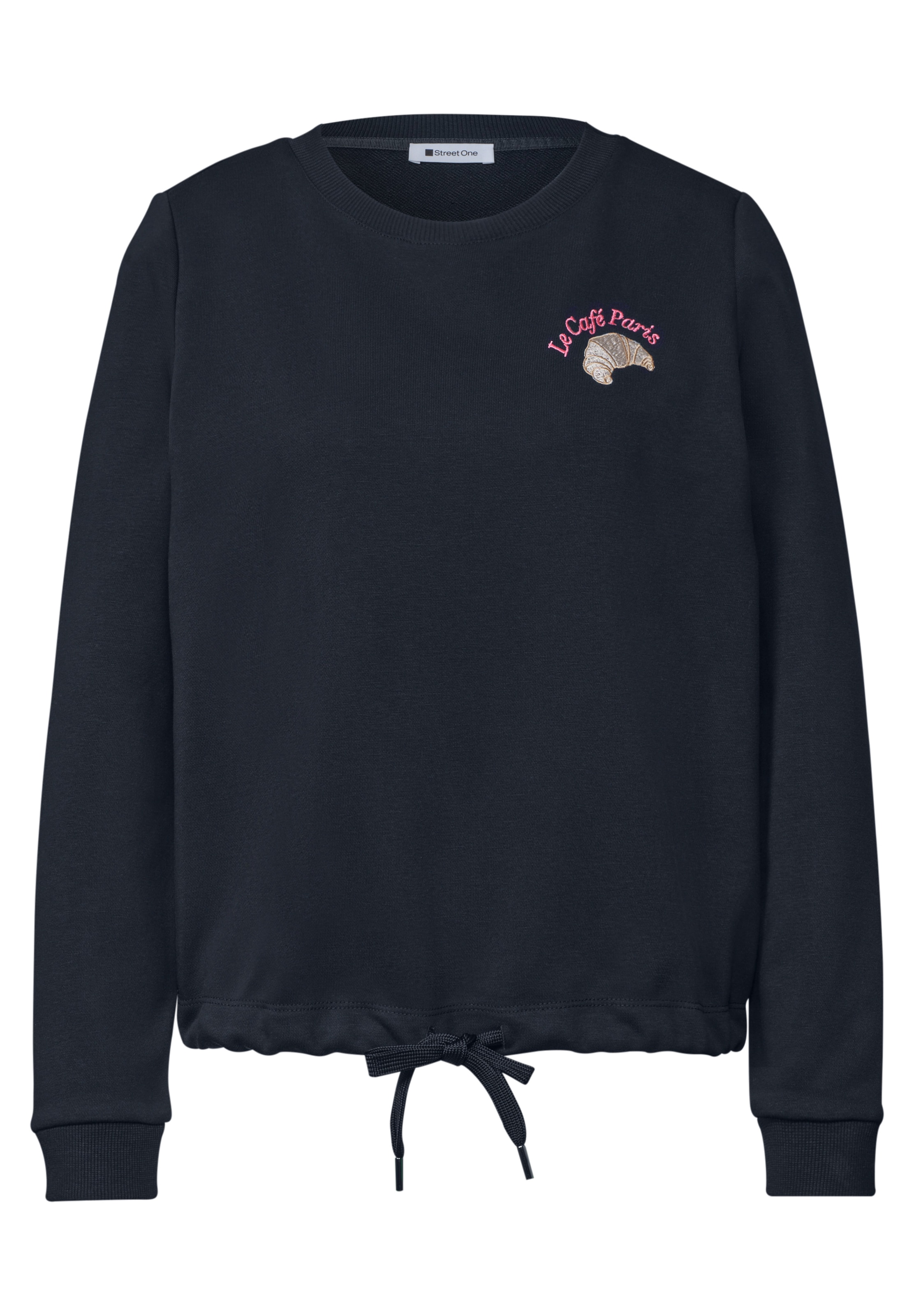 STREET ONE Sweatshirt in Blau: Vorderseite