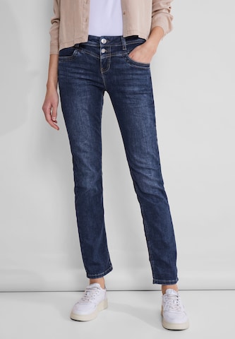 STREET ONE Slimfit Jeans in Blau