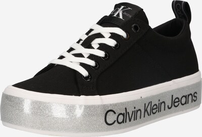 Calvin Klein Jeans حذاء رياضي بلا رقبة بـ أسود / أبيض, عرض المنتج