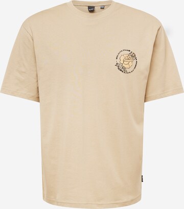 T-Shirt 'FALL' Only & Sons en beige : devant