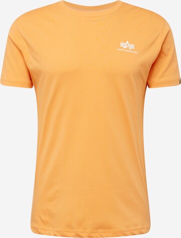 Coupe regular T-Shirt ALPHA INDUSTRIES en orange : devant