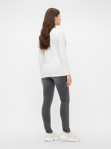 MAMALICIOUS Slimfit Jeans 'Lola' in Grijs