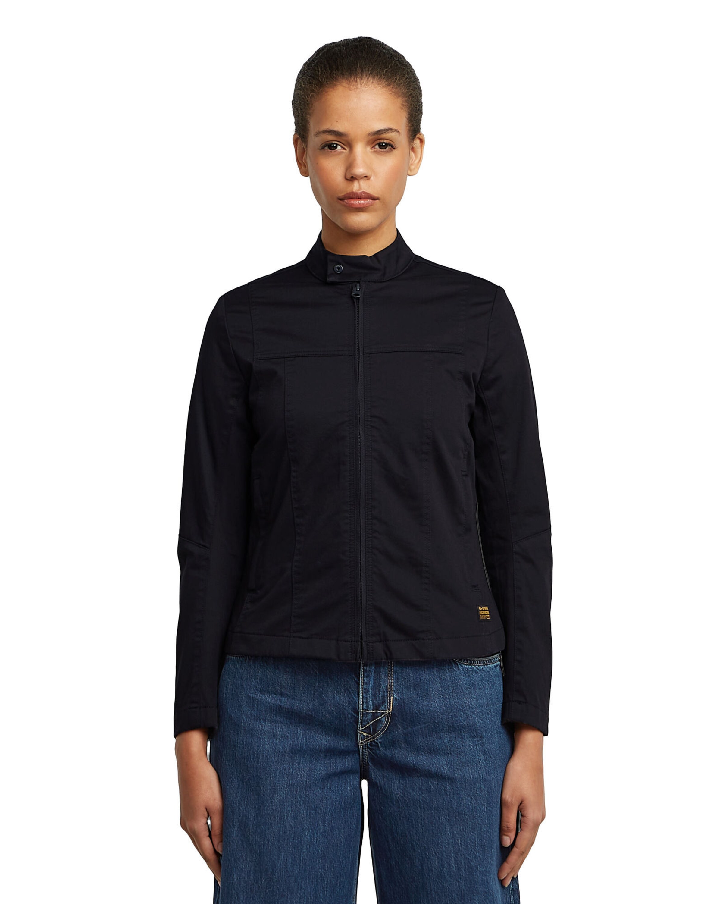 G-STAR Tussenjas 'Biker' in Zwart: voorkant