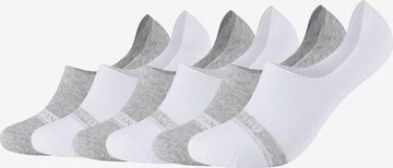 MUSTANG Ankle Socks 'True Denim' in White: front