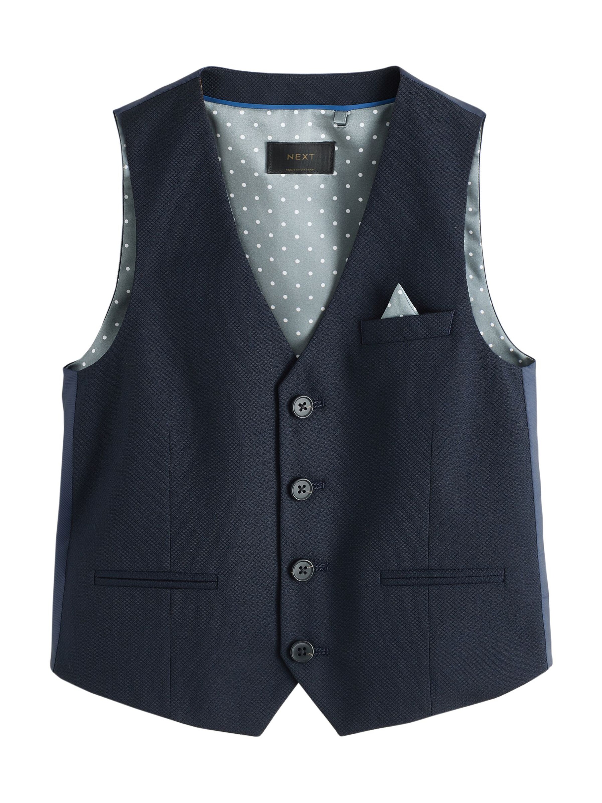 Next Weste in Blau: Vorderseite