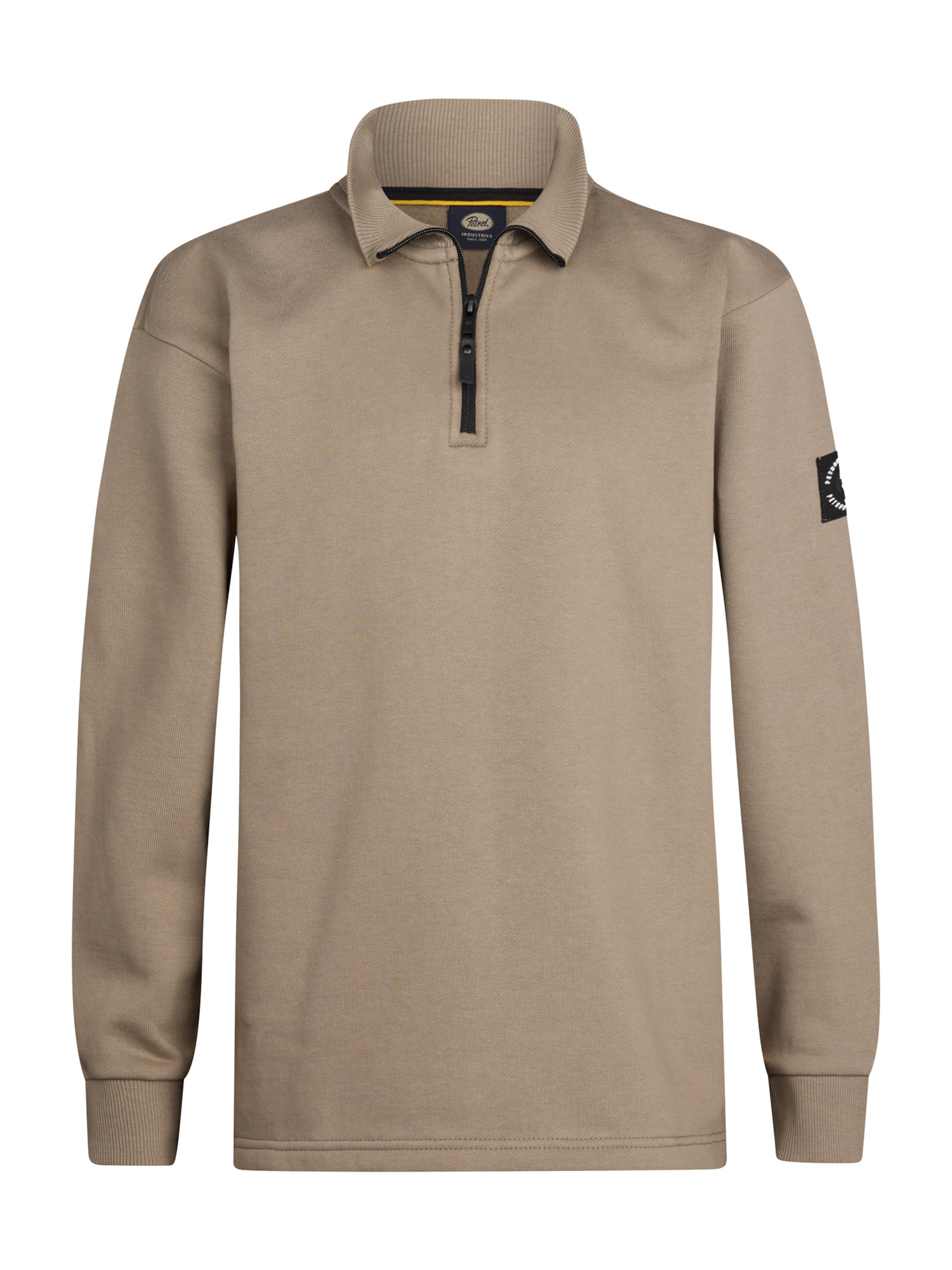 Pull-over Petrol Industries en marron : devant