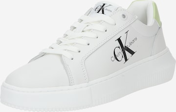 Calvin Klein Jeans - Zapatillas deportivas bajas en blanco: frente