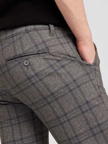 Coupe slim Pantalon 'Mark' Only & Sons en gris