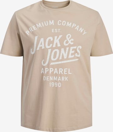 Jack & Jones Plus T-Shirt 'JPRBLUZANE' in Beige: Vorderseite