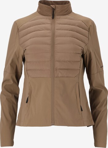 ENDURANCE Athletic Jacket 'Beistyla' in Brown: front