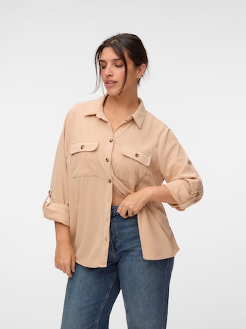 Vero Moda Curve - Blusa 'VMCElly' en gris: frente