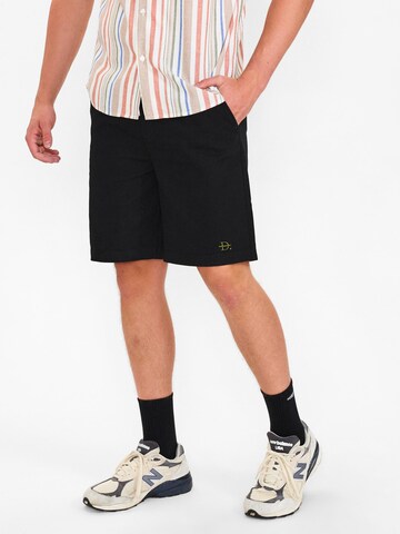 Dxnmxrk Regular Hose 'DXCharles' in Schwarz: Vorderseite