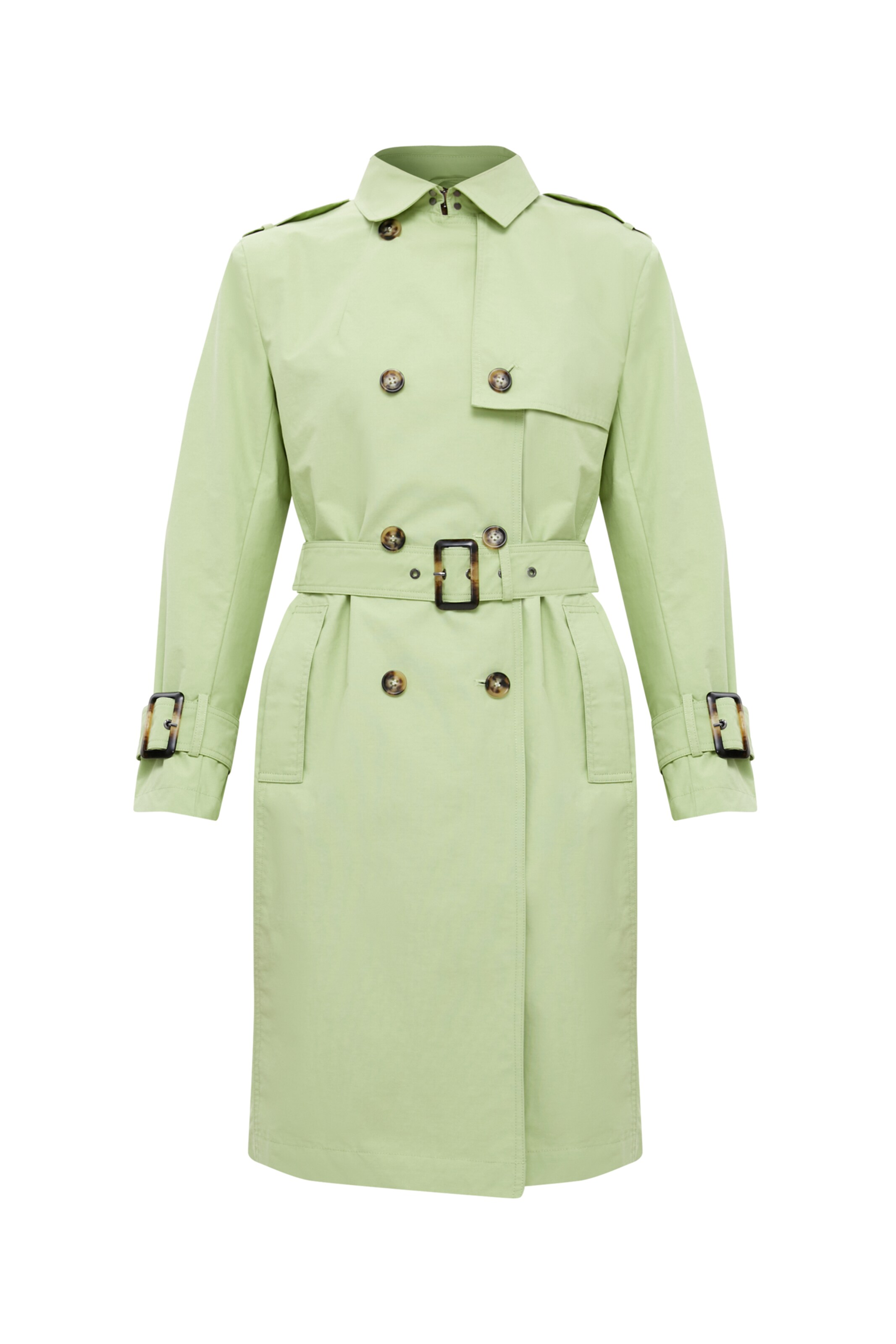 Finn Flare Trenchcoat in Grün: Vorderseite
