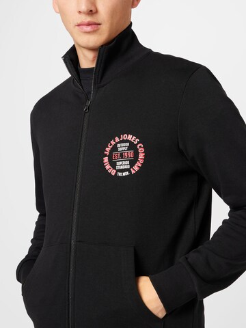 JACK & JONES - Sudadera con cremallera 'ANDY' en negro