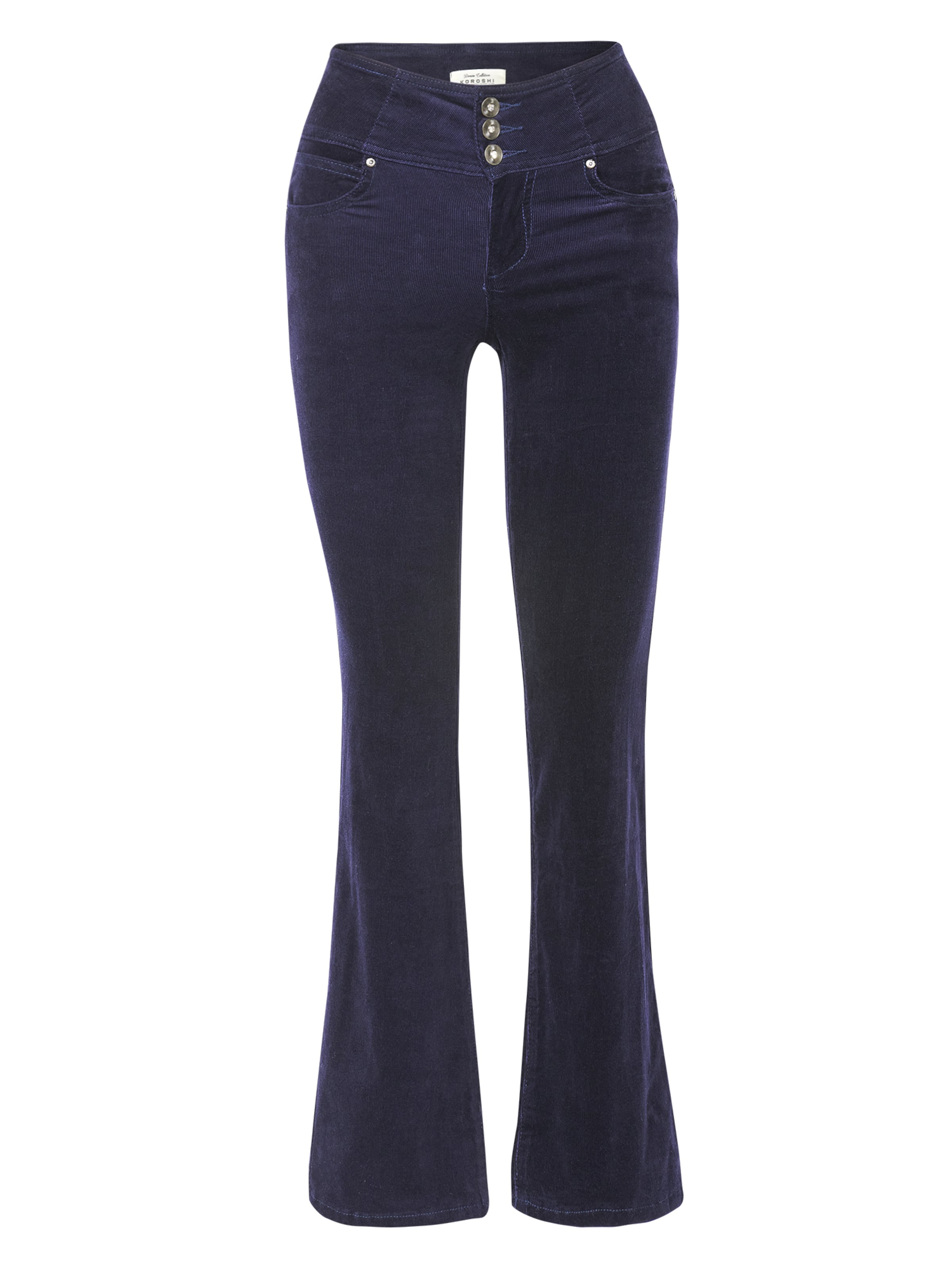 mėlyna KOROSHI Platėjantis Kelnės: priekis