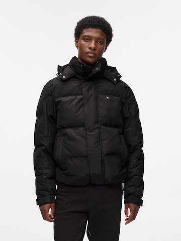 Veste d’hiver Karl Lagerfeld en noir : devant