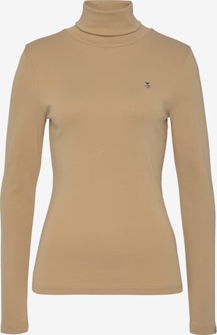 DELMAO Shirt in Beige: front