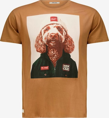 T-Shirt 'Cabo' Deeluxe en marron : devant