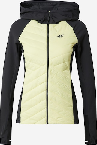 Veste outdoor 4F en jaune : devant