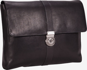 LEONHARD HEYDEN Document Bag 'Bergamo' in Black: front