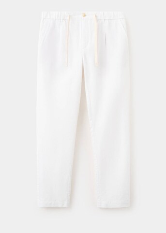 MANGO MAN Slim fit Pleat-Front Pants 'Romelino' in White