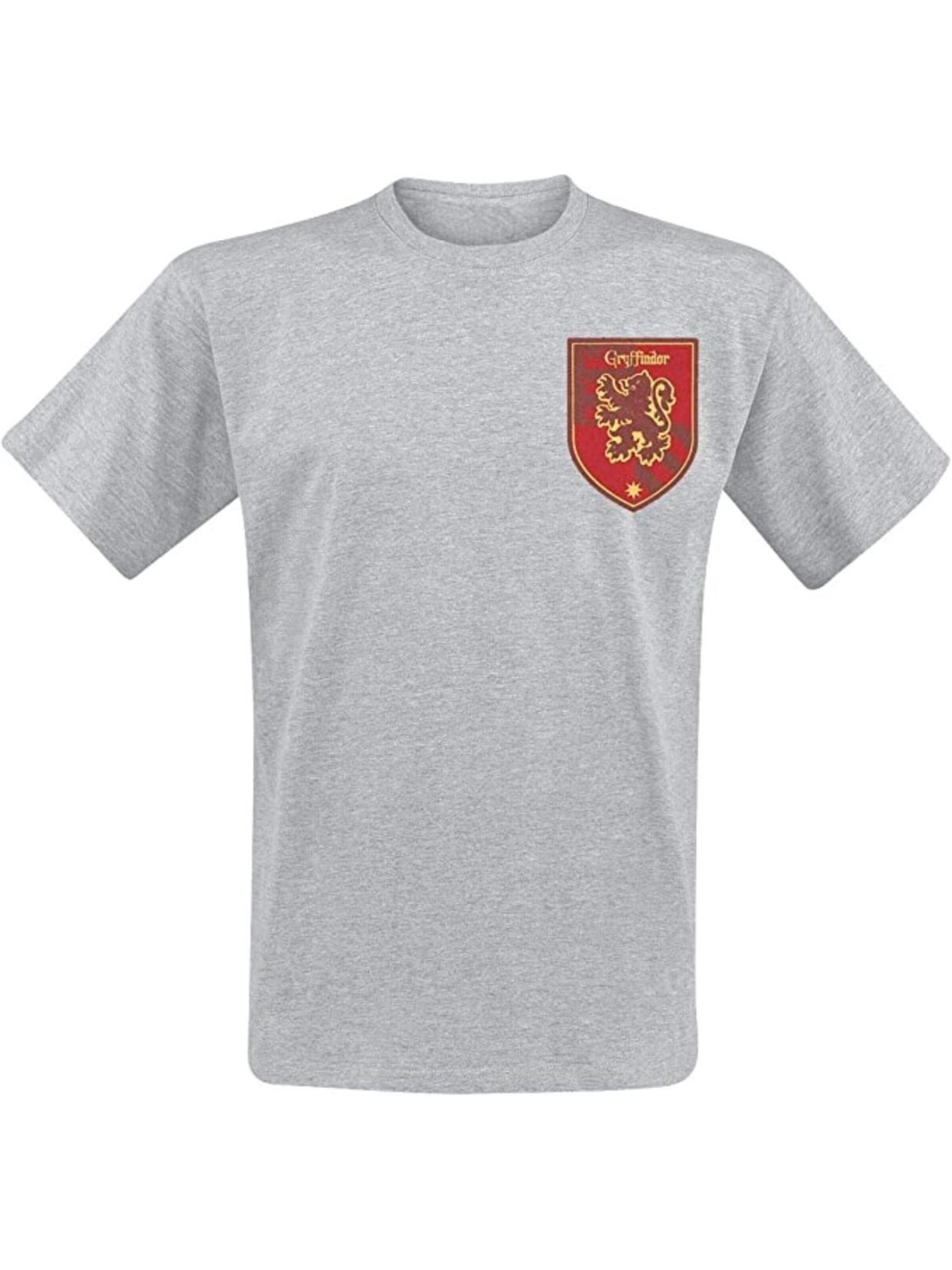 Rockshirts Koszulka 'Harry Potter - House Gryffindor  T-Shirt' w kolorze szary: przód