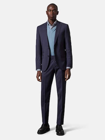 Baldessarini Slim fit Pleated Pants 'Massa' in Blue