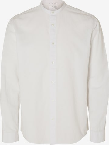 SELECTED HOMME Regular fit Button Up Shirt in White: front