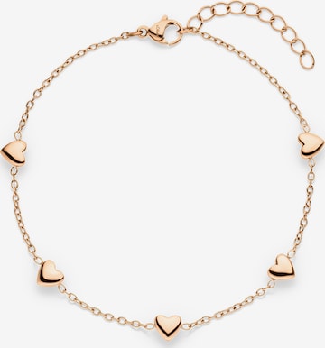 s.Oliver Bracelet 'Tiny Hearts' in Gold: front