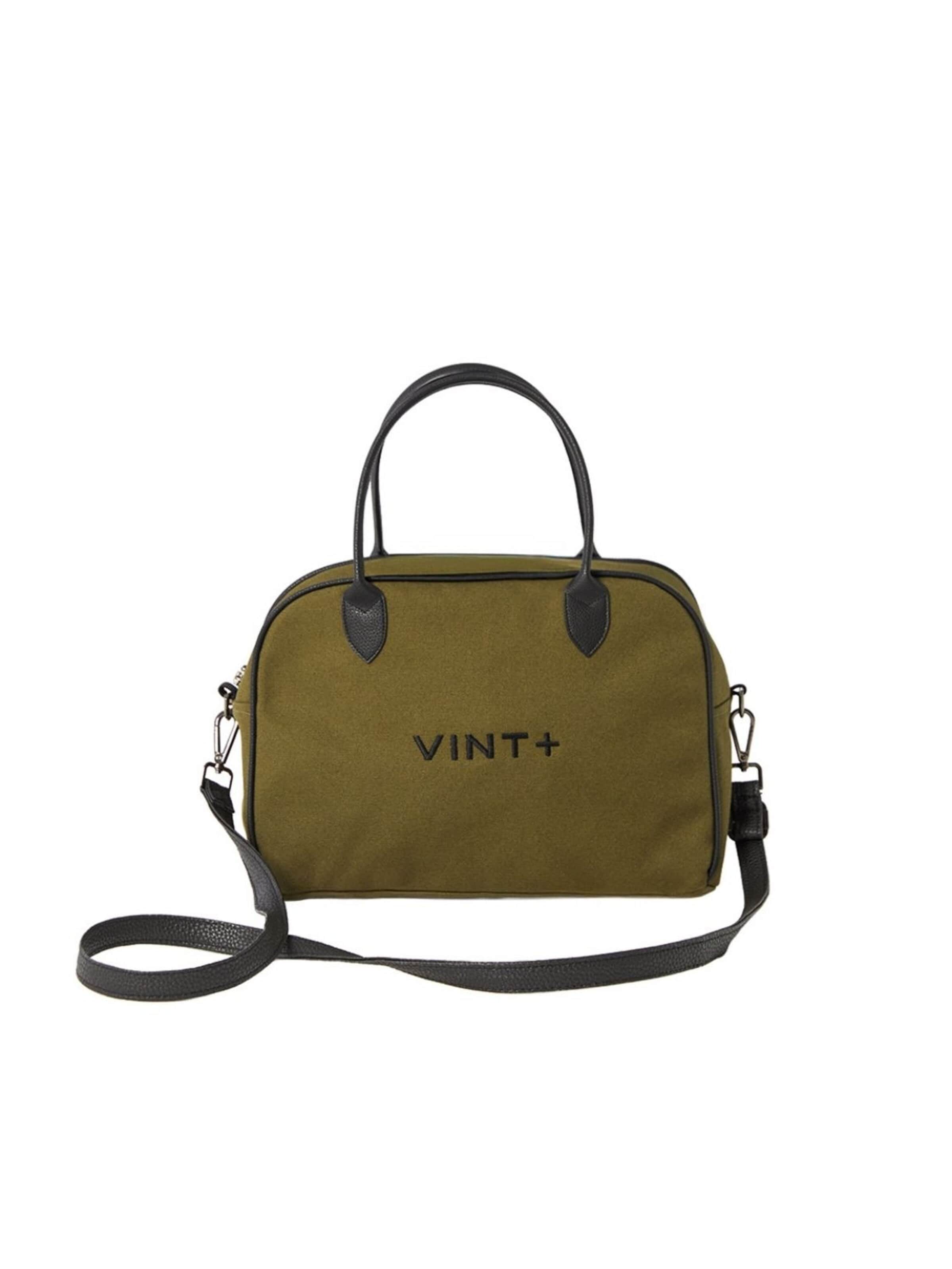 VINT+ Handbag 'Bowling Bag' in Yellow: front