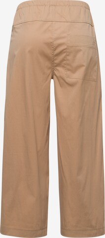 BRAX Zvonové kalhoty Kalhoty se sklady v pase 'MAINE' – hnědá