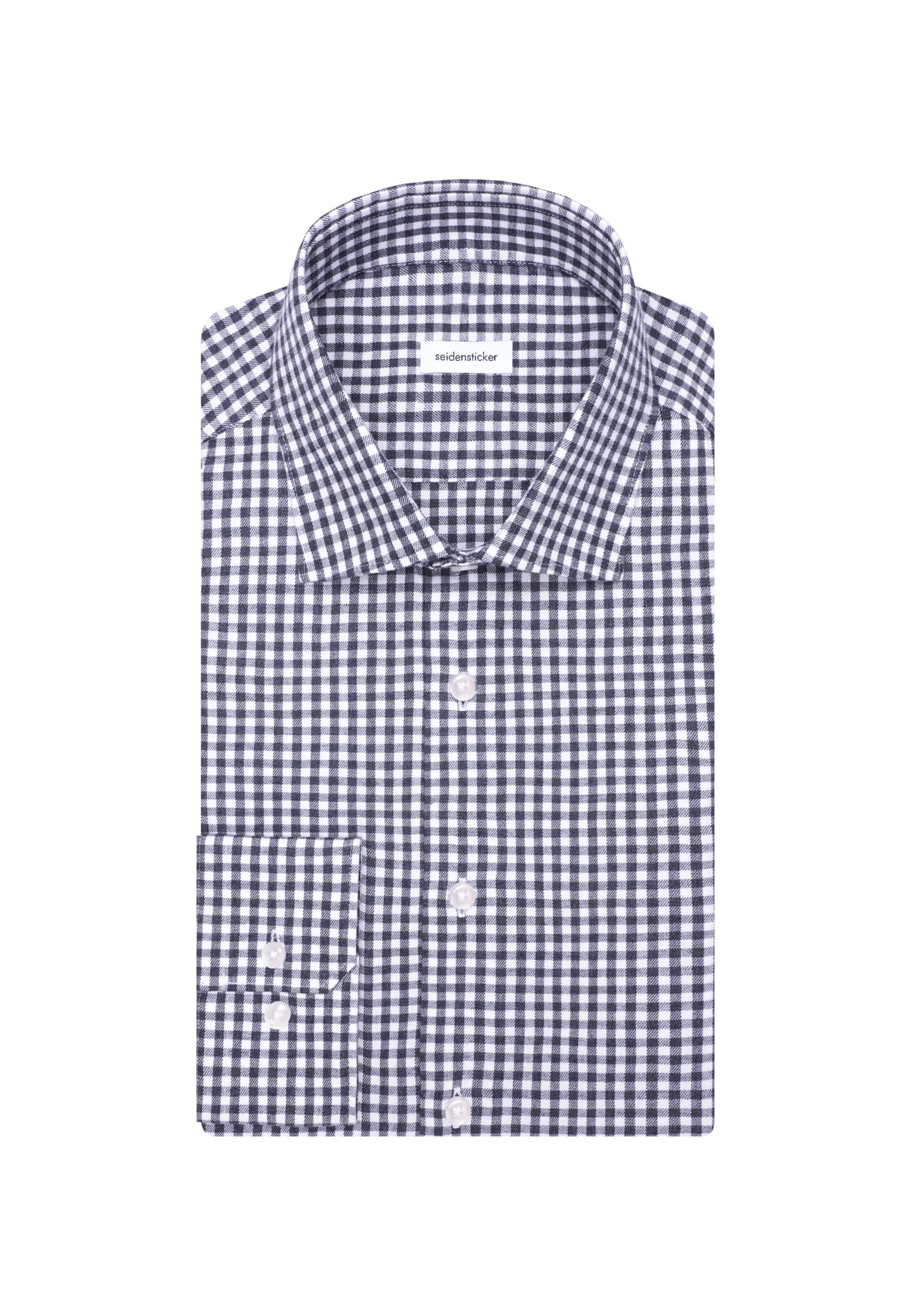 Coupe regular Chemise business 'Schwarze Rose' SEIDENSTICKER en bleu